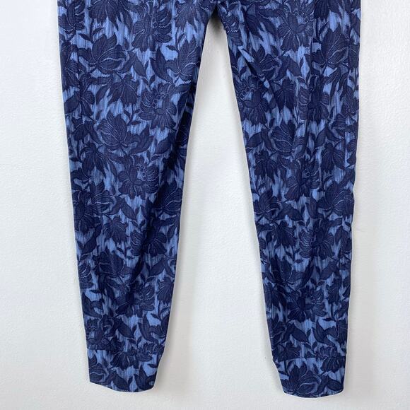 Athleta Trekkie North‎ Jogger Lightweight Ripstop Hiking Outdoors Navy Floral 2 - Picture 8 of 12